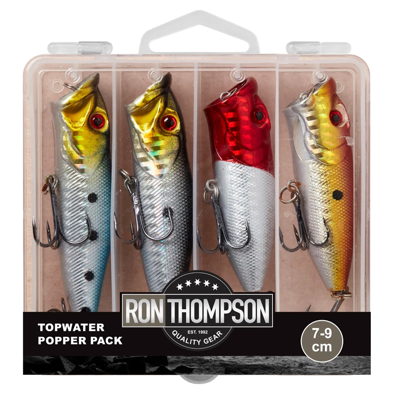 Ron Thompson DAM/R.T Topwater Popper Pack Inc. Box 7-9cm 3 Ron Thompson DAM/R.T Topwater Popper Pack Inc. Box 7-9cm