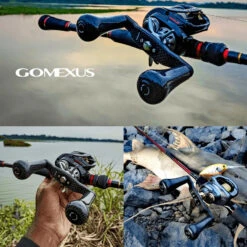 Gomexus 98mm Carbon Swept Handle With 30mm Carbon Knob -Magasin De Pêche Sportive DCS98FA30BKBKr 3